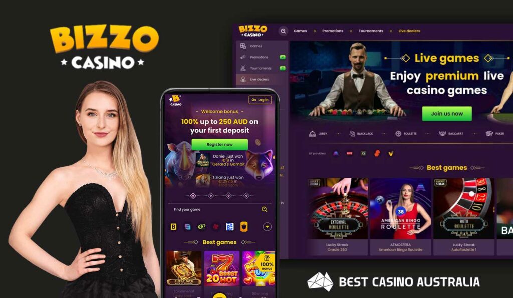 Bizzo Casino lobby preview
